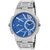 Fogg Round Dial Silver Metal Strap Men Quartz Watch for Men