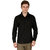 JOVIAL MART 1 BLACK COTTON FORMAL SHIRT