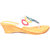Shuzuka Collections Yellow Sandals (Size-40)