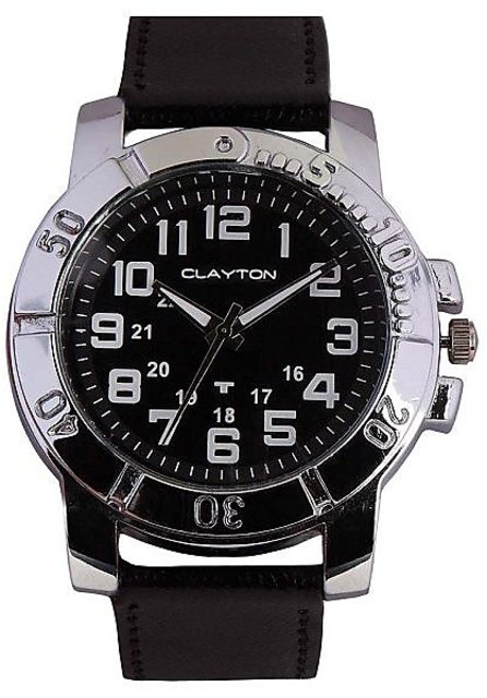 Buy Clayton Watch Sports Model Black For Men's CW017 Online @ ₹999 from ...