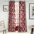 Splendid Red Eyelet Door Curtain