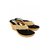 Cute Feet Women's Golden Slip On Wedges