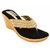 Cute Feet Women's Golden Slip On Wedges