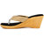 Cute Feet Women's Golden Slip On Wedges