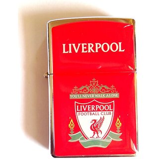 Buy New Silver Metal LIVERPOOL Flip up Refillable Cigarette Lighter Online  @ ₹899 from ShopClues