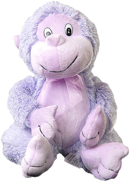 Buy Cute Smiling Monkey wearing Ribbon (24cm) Online @ ₹399 from ShopClues
