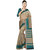 Gerbera Designer Amazing Bhagalpuri Silk Beige and Green Designer Printed Saree