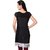 OVIYA Black Poly Schiffon Dress