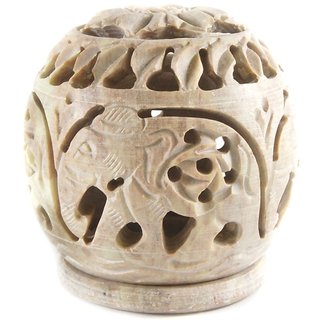 Aashi Beautiful Elephant Design Hand Made Candle Holder