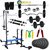 Fitfly Rubberised Home Gym Set With 20 In 1 Bench&80 Kg Weight&5Ft Plain Rod&3Ft Curl Rod