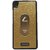 Back Cover for Lava pixel v1(Mettalic Textured golden)