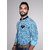 Mens Casual Large Floral Print Cotton Full Sleeves Shirt