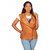 Real Leather Sleeveless Waist Vest Coat for Women