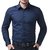 S.K Fab Navy Blue Cotton Shirt