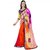 Styloshopper Designer Orange Fashionable  Printed Georgette Saree