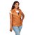 Real Leather Sleeveless Waist Vest Coat for Women