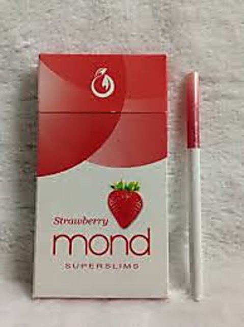 cigarette strawberry Mond Superslim CIGARETTE FOR both men and women. 20 CIGARETTE. Strawberry