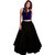TS Life Full Umbrella Cut Skirt in Black Color