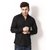 Black Full Sleeves Solid Shirt