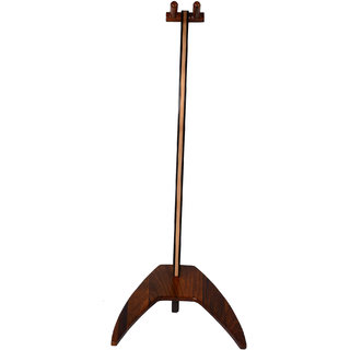 Decormonk Triangle Base Wooden Guitar Stand in Sheesham Wood (Angura,...