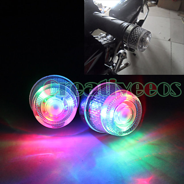 Motorcycle Bike Handlebar Handle Bar Grip LED Light-Multi Colour-BW99