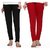 Combo of Black and Red Warm Woollen Leggings
