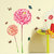 Wall Stickers Wall Stickers Garden Dahlia Flowers With Butterflies