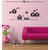 Pvc Black Birds With Big Eyes Wall Sticker (47X26 Inch)