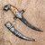 10 Inches Steel Rajput Dagger Silver Finish Khanjar Damascus Vintage Home Decor