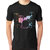 Foscous Black Color MenS Printed Cotton T-Shirt - Classic Drum