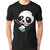 Foscous Black Color MenS Printed Cotton T-Shirt - Sushi Panda