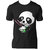 Foscous Black Color MenS Printed Cotton T-Shirt - Sushi Panda