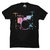 Foscous Black Color MenS Printed Cotton T-Shirt - Classic Drum