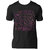 Foscous Black Color MenS Printed Cotton T-Shirt - Most Ghost (Pink)