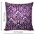 Zikrak Exim Silver  Purple Poly Velvet Cushion Covers 12 X 12 Inches