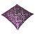 Zikrak Exim Silver  Purple Poly Velvet Cushion Covers 12 X 12 Inches