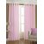 Geo Nature DESIGN HOME Eyelet baby pink door curtains set of 2 (C1R007)