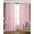 Geo Nature DESIGN HOME Eyelet baby pink curtains set of 2 (C1R020)