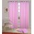 Geo Nature DESIGN HOME Eyelet  pink curtains set of 2 (C1R021)