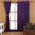 Geo Nature DESIGN HOME Eyelet purple curtains set of 2 (C1R023)