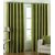 GEO NATURE EYELET GREEN CURTAIN SET OF 2 (TWIN005)