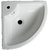 Belmonte Wall Hung / Table Top Wash Basin Delta 16 Inch x 16 Inch - White
