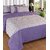 Geo Nature purple Poly-Cotton 2 Double Bed sheet with 4 pillow cover (1BED2007)