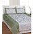 Geo Nature green Poly-Cotton 2 Double Bed sheet with 4 pillow cover (1BED3015)