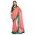 Bollywood Design Pink Georgette Plain Saree With Blouse