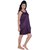 Kismat Fashion Purple Short Nighty Kn06