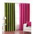Geo Nature Green And Rani Pink Polyster Door Curtains Set Of 2 (G2CR7F-46)