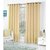 Geo Nature Beige Polyster Eyelet Window Curtains Set Of 2 Size 4X5 (G2CR5F-21)