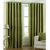 Geo Nature Green Polyster Eyelet Window Curtains Set Of 2 Size 4X5 (G2CR5F-23)
