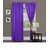 Geonature Purple Bamboo Polyster Door Curtains Set Of 4 Size 4x7 (G4CR7F-25)